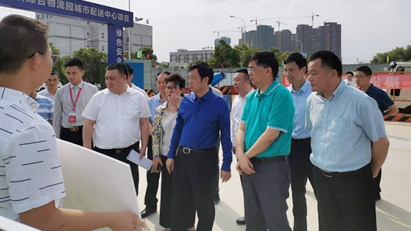 常务副市长李挚带队调研胥家桥综合物流园项目