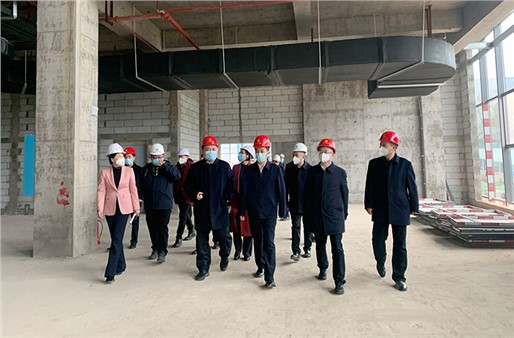 汪涛一行实地调研市工人文化宫及东风广场改扩建项目